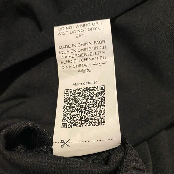 *NWOT* Shein Black with Sheer Sleeves XL Blouse - Picture 4 of 5